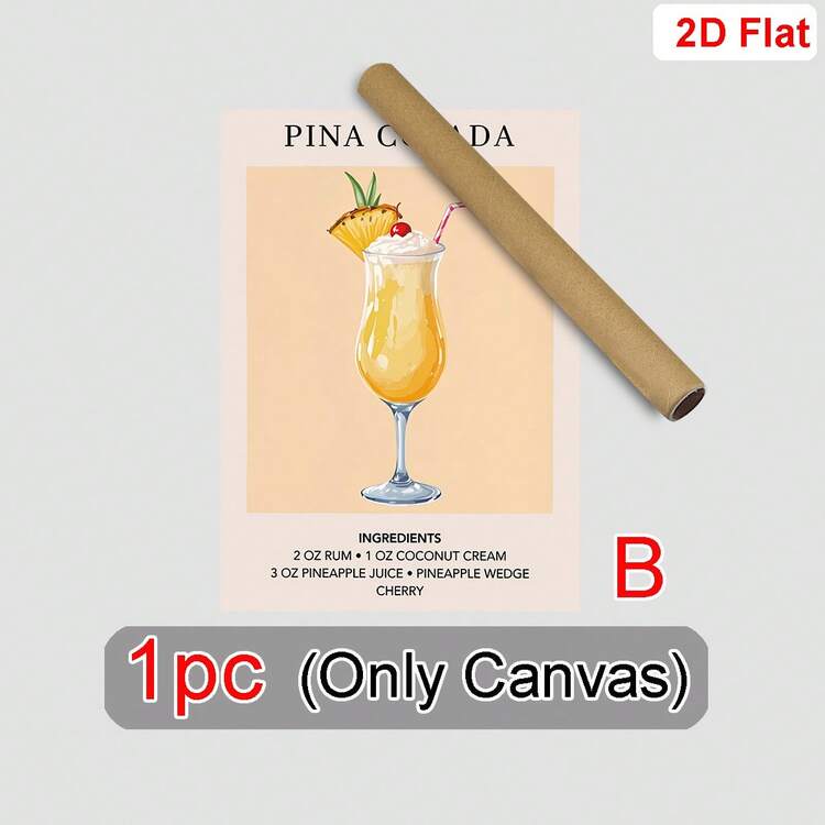 1/6张 Aperol Spritz 复古鸡尾酒艺术版画 - 优雅简约的墙面装饰，适用于酒吧、婚礼派对和家庭办公室，标志性饮品图标墙饰，精致复古饮品海报，情人节礼物，不含框 - 彩色 - 查看 24