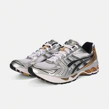 Asics 男士 GEL-KAYANO 14 低帮跑步鞋 1201A019-102 - 灰色 - 查看 5