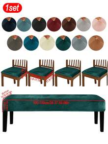 1 buah/4 buah/1 set Sarung Kursi, Desain Modern Gaya Minimalis Klasik, Tahan Noda, Tahan Debu, Tahan Goresan Kucing, Cocok Untuk Ruang Tamu, Kamar Tidur, Ruang Makan, Dekorasi Kursi Belajar, Dekorasi Ruangan - MultiWarna - View 47