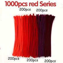 Bộ 1000 que nhung cao cấp dùng để làm đồ thủ công, trang trí, các dự án sáng tạo - Nhiều màu đỏ khác nhau, mềm mại và bền chắc - Thích hợp cho người lớn và thanh thiếu niên (từ 14 tuổi trở lên). - Nhiều màu - Xem 9