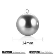 1 Or 4-Piece Stainless Steel 18K Gold-Plated Large Hollow Spherical Round Pendants (14/16/18/20/22/25/30mm), Suitable For DIY Jewelry Making: Necklace, Earring, Bracelet Components - Multicolor - View 28