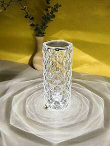 1pc 16 Color Changing Rose Lamp, RGB Rose Diamond Touch Lamp, Bedroom/Living Room/Party Dinner Decor Creative Light, Home Gift 16 Color Changing Night Light With Remote And Touch Control - Multicolor - View 5