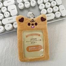 1pcs  Cute Bear, Rabbit And Tiger Transparent Card Holder Multifunctional ID Card Storage Card Holder With Transparent Display Window Suitable For Campus Card/Meal Card/Bus Card/Employee Card - 彩色 - 查看 9