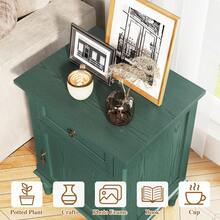 HLR 25"H Nightstands Set Of 2, Modern Retro Bedside Table With Drawer, End Table For Bedroom - 綠色 - 查看 8