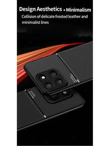 适用于荣耀400 5G/荣耀400 Lite/荣耀400 Pro/荣耀X6C/荣耀X70/荣耀X9D/荣耀400 Smart 5G/荣耀X7D 4G/5G/荣耀Magic8/荣耀Magic8 Pro/荣耀X5C/荣耀X5C Plus的时尚超薄手机壳 - 黑色 - 查看 5