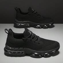 大码透气篮球鞋 - 黑色 - 查看 4