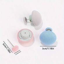 16pcs Mushroom Bedding Clips | Strong Grip Duvet Fasteners, Quilt & Sheet Holders - Anti-Slip, Reusable, Removable, Skin-Friendly Fabric | Multifunctional For Blankets, Curtains, Socks | Easy To Clean, Hand Wash Only | Needle-Free Safety Clip, Light Beige & White | Home Decor, Bedroom Accessories, Nursery - Multicolor - View 11