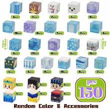 27块磁性积木游戏，冰雪公主城堡STEM玩具，酷炫儿童玩具，男孩/女孩玩具，圣诞节礼物，万圣节派对小礼物，返校礼物，带铁盒 - 彩色 - 查看 11