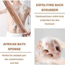 African Nylon Exfoliating Bath Towel, Soft And Scrub, Nylon Bath Towel For Exfoliating And Bubble Foaming, Bathroom Accessories Back To School,Bath Sponge Exfoliating Shower Body Scrubber, African Exfoliating Net Sponge - Nhiều màu - Xem 3