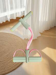 一根四管/六管弹力瑜伽阻力带，多功能拉力绳，带手柄的健身阻力带，适用于腹部、腰部、手臂和腿部训练，多功能踏板助推器，辅助仰卧起坐，开放式肩部设计，瑜伽、健身、训练器材，弹力管。 - 紫色 - 查看 17