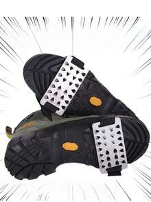 1 Pair Upgraded High Elasticity Ice Cleats Anti-Slip Shoe Spikes, 5-Claw Snow Ice Traction Cleats, Outdoor Anti-Slip Ice Cleats, Multiple Sizes Available