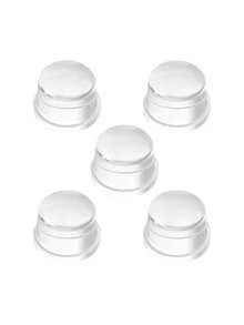 5个透明门挡 - 无需钻孔，保护地板和墙壁，采用耐刮擦PET塑料制成，具有减震功能，适用于硬木地板、瓷砖、办公室和家庭使用。 - 彩色 - 查看 16