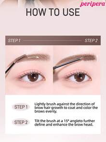 Peripera K-Beauty SPEEDY SKINNY 眉彩筆，眉毛造型凝膠，超細刷頭，輕鬆打造精緻眉妝，防水、持久且防暈染，眉毛造型液，眉毛填補，豐盈眉毛凝膠 - #04 Ash Brown - 查看 6