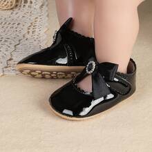 New Spring/Autumn Infant Girl Anti-Slip Soft Sole Princess Shoes, 0-1 Years Old Toddler Shoes - Black - View 6