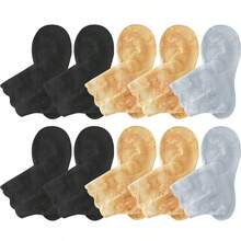 5 Pairs Of Women's Spring And Summer Thin Korean Version Breathable Invisible Sweat Absorbing Maple Leaf Lace Breathable Socks - Multicolor - View 8