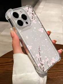 1pc Transparent Anti-Drop TPU Phone Case Compatible With IPhone 17/11, 15 Pro Max, 14 Pro Max - Clear - View 2