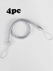 1pc/2pcs/4pcs Polyester Braided Rope Curtain Tie Backs, Multi-Color & Size Options, Suitable For Curtain Fixing And Decoration - Multicolor - View 33