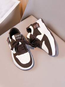 1 双软底防滑经典休闲运动鞋，适合男孩和女孩，室内/室外减震跑步鞋，春/秋 - 卡其色 - 查看 7