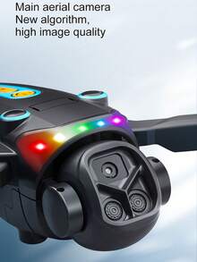 无刷电机无人机，4.3英寸图像传输屏幕遥控器，电动镜头，全方位避障光流悬停，一键降落，四轴飞行器 - 彩色 - 查看 6