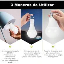 24PCS Focos Led Luz Calida, Bombillas de Repuesto LED S14, Focos Vintage Luz calida, Inastillable e Impermeable, 2200K, E26, 110V, para Luces de Cadena para Exteriores - 6PCS Focos Recargables para Casa - Ver 5