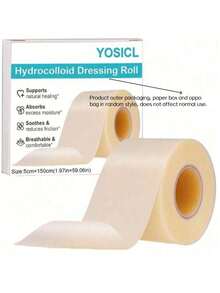 1 Roll Hydrocolloid Dressing, For Wound Care, Large Size Hydrocolloid Patch, Self-Adhesive, Super Absorbent, Flexible & Waterproof, DIY Size, Essential For First Aid Kit - Multicolor - View 10