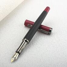 Luxury 103 Metal Grid Feather Arrow Gold Clip Fountain Pen 0 5MM Nib Classic Ink Office Gift Pen - 103 - View 14