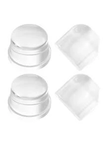 5个透明门挡 - 无需钻孔，保护地板和墙壁，采用耐刮擦PET塑料制成，具有减震功能，适用于硬木地板、瓷砖、办公室和家庭使用。 - 彩色 - 查看 18