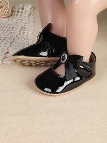 New Spring/Autumn Infant Girl Anti-Slip Soft Sole Princess Shoes, 0-1 Years Old Toddler Shoes - Black - View 1