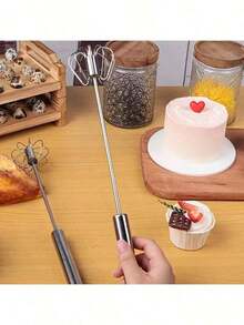 Speed Multi-Functional Handheld Blender – Manual Operation For Easy Blending, Whisking, And Mixing Without Batteries - 查看 4