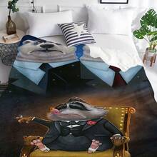 1 Piece Disney &Lt; Zootopia &Gt;   Flannel Blanket - Soft And Warm All-Season Cartoon Pattern, Judy Hopps And Nick Wilde Modern Style, Suitable For Bed, Sofa, Office, Camping, Travel, Ideal Gift For Christmas And Halloween, Disney Blanket - Phong cách - Xem 2