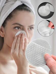 120-Piece Pack Of Double-Sided Makeup Remover Pads, Thickened Finger Cot Style, Suitable For Face And Nails - Ideal For Removing Makeup And Nail Polish. - Multicolor - View 4