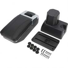 Caja de Reposabrazos de Coche,Reemplazo de Organizador de Contenido Ergonómico de Almacenamiento de Consola Central Retráctil para Ignis 2017 - 1 - Ver 4