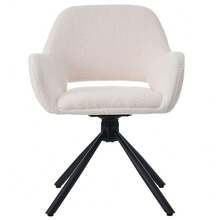 Dining Chairs - White + Sherpa-1 - View 6