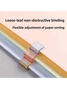 Conjunto de 10/20 Clipes de Papel Multifuncionais, Clipes Transparentes para Encadernação, Ideais para Escola, Professores e Escritório, Fáceis de Organizar e Armazenar Arquivos, Compactos para Uso no Escritório, Clipes de Plástico Transparentes com Design de Personagens de Desenho Animado e Mecanismo de Abertura por Pressão - Multicoloridos, Artigos de Papelaria para Escritório e Aprendizagem, Clipes Organizadores de Arquivos, Clipes para Cadernos, Mecanismo Deslizante, Essenciais para Entusiastas de Papelaria.