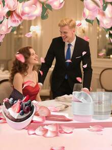 30Pcs Heart Shaped Cake Pans With Lids, Mini Pink Aluminum Foil Baking Tins 3.4 Oz, Disposable Cupcake Containers For Valentine's Day, Mother's Day, Wedding, Party - Multicolor - View 12