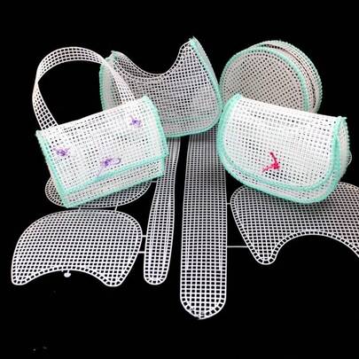 1pc Handmade Woven Net Inner Pouch, Plastic Weaving Board, DIY Wallet Making, Craft Hobby