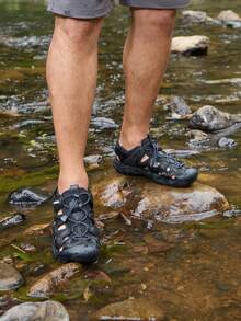 CAMEL CROWN Waterproof Hiking Sandals, Closed-Toe Water Sandals Suitable For Outdoor, Beach Wear In Summer - Black - View 7