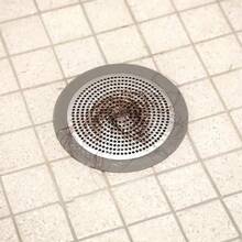 1pc Stainless Steel Bathtub Drain Filter, Shower Drain Cover, Sink Strainer, Suitable For Bathroom, Pool, Kitchen, Home Supplies, Kitchen Accessories, Bathroom Decor, Home Tools, Sink Filter (Random Size Shipped) - Grey - View 7