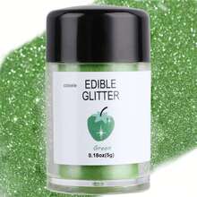 可食用闪光粉亮片珠光粉食品装饰撒粉，适用于饮料、葡萄酒、蛋糕、糖果、甜点、烘焙店、餐厅、素食 - 彩色 - 查看 7