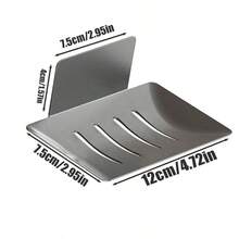 Drill-Free Wall Mounted Soap Holder - Waterproof Drainage Soap Dish For Bathroom - Multicolor - View 6