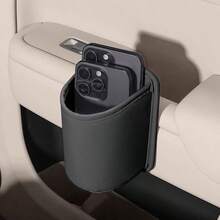 1 pièce Porte-gobelet en cuir PU pour voiture, support à boissons, boîte de rangement, porte-gobelet pour siège arrière, boîte de rangement pour accessoires d'intérieur de voiture, pour garder l'intérieur de la voiture bien rangé