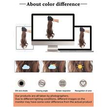 Estensione per capelli con scrunchie e coda di cavallo per donna - Acconciatura riccioluta voluminosa, opzioni di colore multiple, fibra sintetica morbida e naturale, design con scrunchie in raso facile da indossare per moda quotidiana e styling per feste - Multicolore - Visualizzare 7