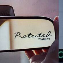 Bible Mirror Stickers Christian Jesus Car Decorative Stickers, Waterproof Vinyl Stickers For Hard Hats, Laptops, Water Bottles, Phone Cases, And Cars - one-size - View 1