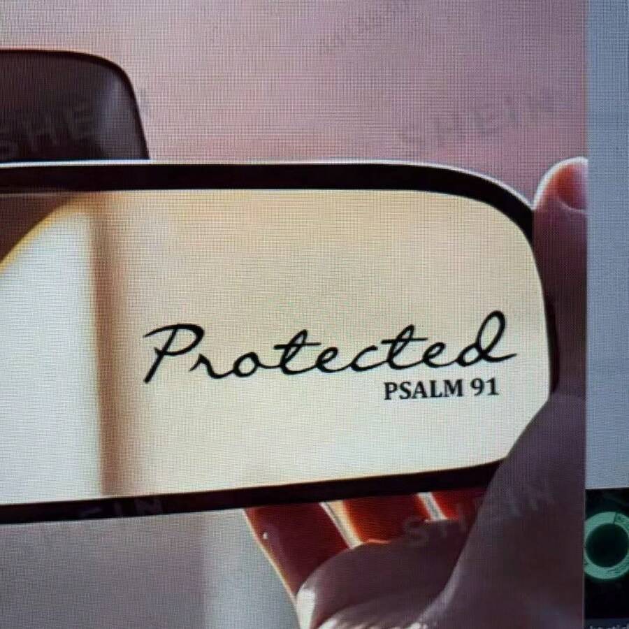 Bible Mirror Stickers Christian Jesus Car Decorative Stickers, Waterproof Vinyl Stickers For Hard Hats, Laptops, Water Bottles, Phone Cases, And Cars - one-size - View 1