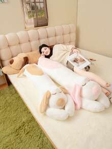 1个长毛绒狗狗造型抱枕，卧室床上用品或客厅沙发装饰枕，男女皆宜 - 彩色 - 查看 1