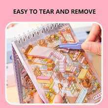 10 en 1 Escena de Pegatinas, BetterJonny Pegatinas de Casa 3D, 3D Calcomanías de Escena en Miniatura, Pegatinas Divertidas y Decorativas - 1 - Ver 4