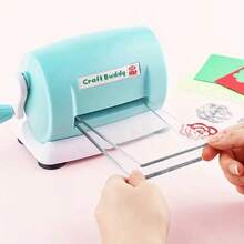 1 Set Blue Die Cutting Machine & 1pc Die Cutting Machine With 2pcs Cutting Pads, Craft Embossing Machine With Foldable Expandable Platform, Paper Cutter