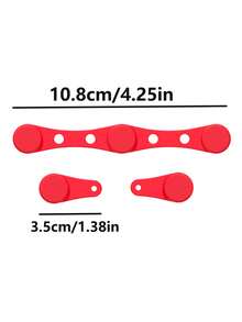 3pcs Magnetic Air Fryer Silicone Clips - Heat Resistant Up To 240°C, Quick Clip Design To Firmly Fix Baking Paper, Universal Fit For Various Magnetic Fry Baskets, Non-Scratch And Easy To Clean - Multicolor - View 5