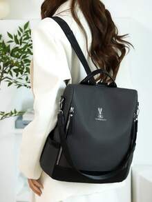 Anti-Theft Retro Pu Soft Leather Backpack Women Purse, Multi-Functional And Stylish Daily Bag, Multi-Pocket Lightweight Travel Bag, Large Capacity Simple School Bag, Convenient Book Bag, Suitable For Students, Nurses, Teachers, Business People, Travel And Vacation, Business Trips, Daily Commuting, Shopping, Office, Dating, Hiking, Training, Work, Birthday Gifts, Holiday Gifts - Multicolor - View 12