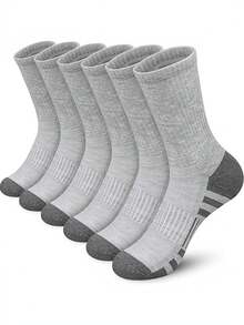 3 أزواج من الجوارب الرياضية الدافئة، جوارب متوسطة الطول، مقواة في أصابع القدم والكعب، جوارب شتوية ثقيلة الوزن للرجال والنساء، مناسبة للطقس البارد، دافئة للغاية، راحة طوال اليوم، كاجوال، أنشطة خارجية، عزل سميك - متعدد الألوان - مشاهدة 5